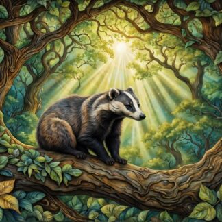 WOODLAND BADGER CHOPPING BOARD