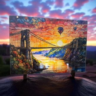 CLIFTON SUPSPENSION BRIDGE GLASS CHOPPING BOARD