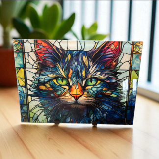 CAT GLASS CHOPPING BOARD