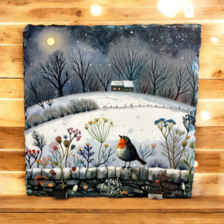 WINTER ROBIN SLATE DESIGN 1