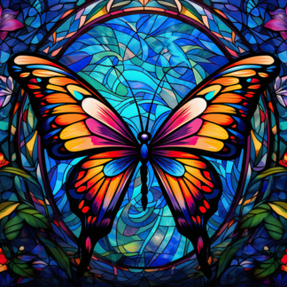 BUTTERFLY GLASS CHOPPING BOARD