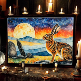 HARE AND STONE GLASS CHOPPING BOARD